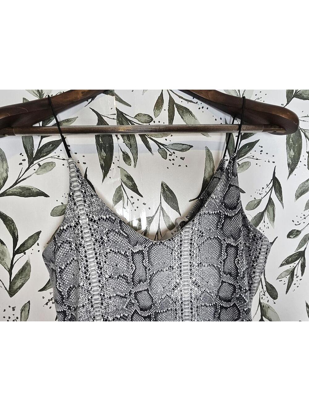 Gaze Women's Snakeskin Bodysuit - Size S